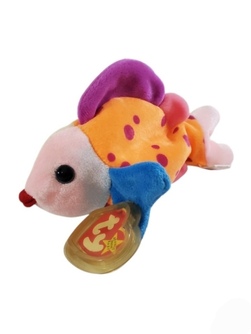 Ty Beanie Baby Lips The Fish 1999 Retired 5th Gen Multiple Tag Errors Plush